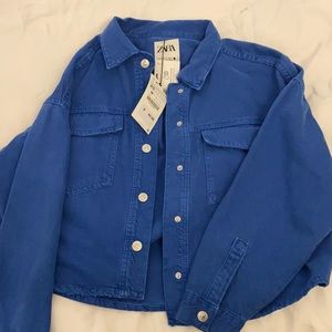 Blue Zara Shacket